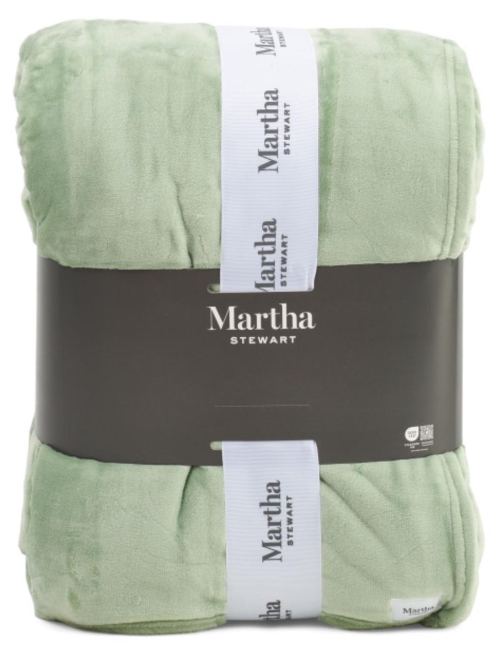 Martha Stewart Plush Blanket -Frosty Green
